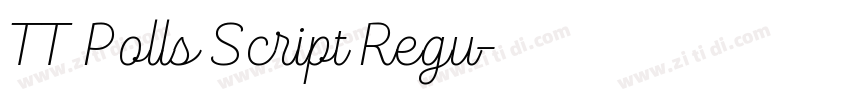 TT Polls Script Regu字体转换